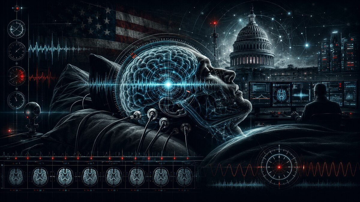 Conceptual intelligence-dossier illustration for Synthetic Insomnia: Documenting Cyclical REM Deprivation via Extremely Low Frequency (ELF) Grid Spikes