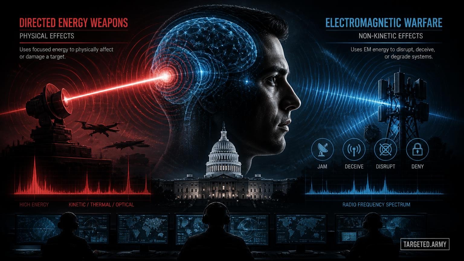 Thumbnail for What is the difference between Directed Energy Weapons and Electromagnetic Warfare?