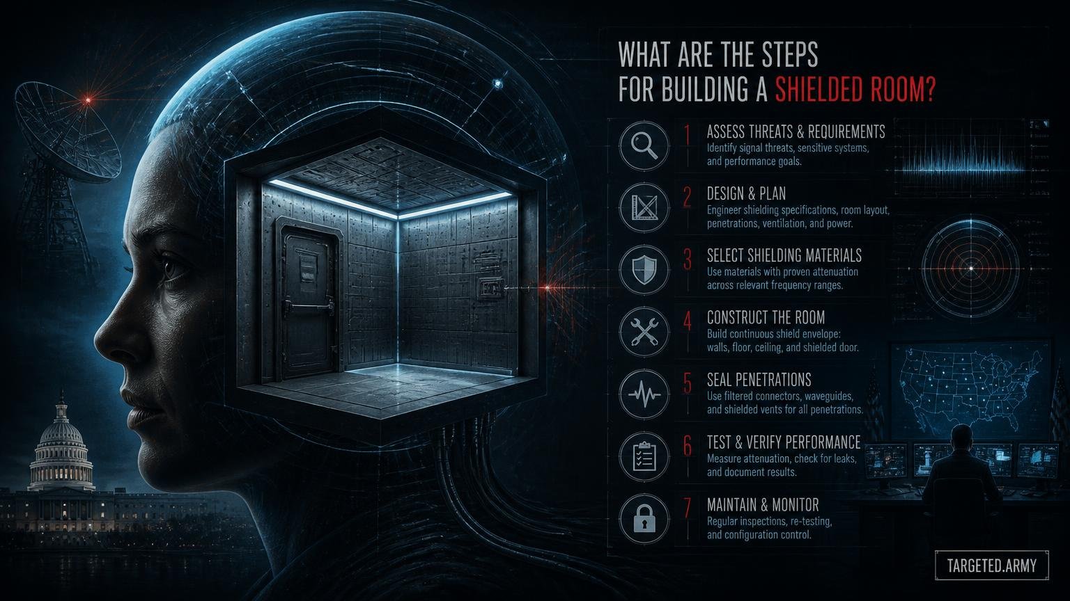 Thumbnail for What are the steps for building a shielded room?
