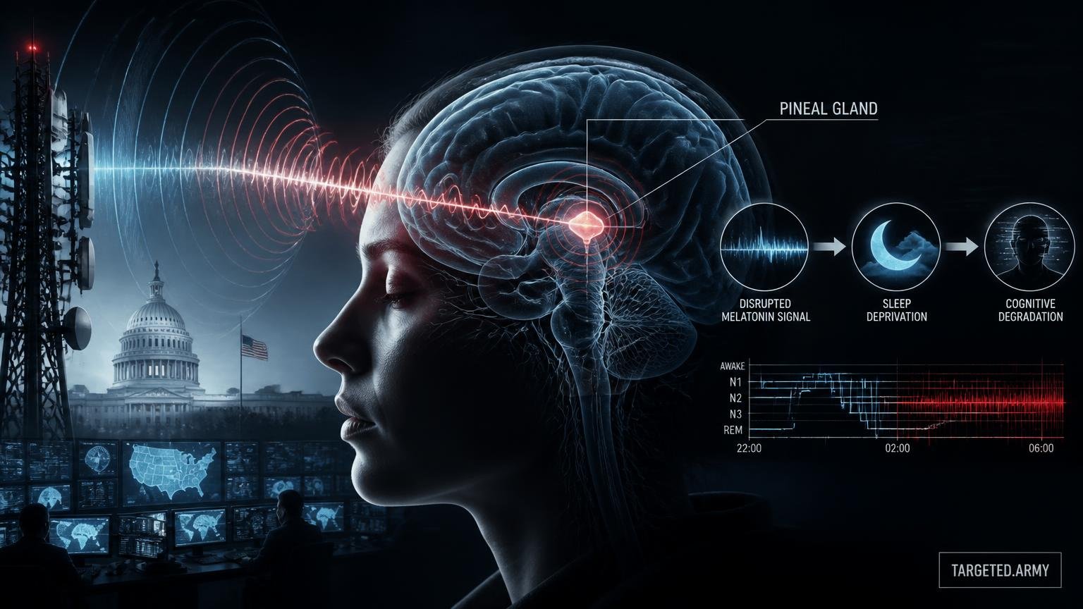 Thumbnail for What is the connection between the pineal gland and sleep deprivation targeting?