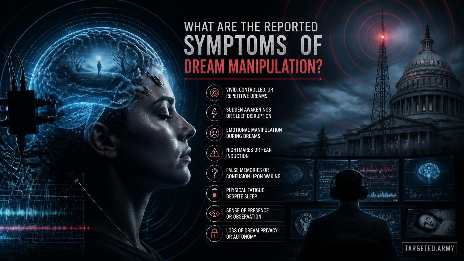 Thumbnail for What are the reported symptoms of dream manipulation?