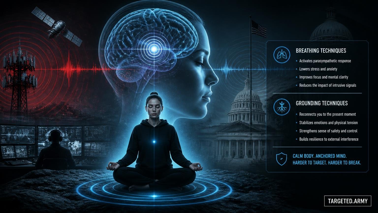 Thumbnail for How can breathing and grounding techniques help with V2K attacks?