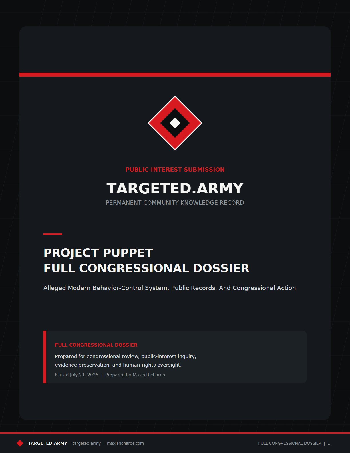 Preview of Project Puppet: Full Congressional Dossier